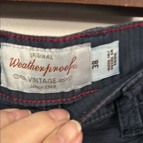 Weatherproof Blue Flat Front Shorts - Picture 2 of 3